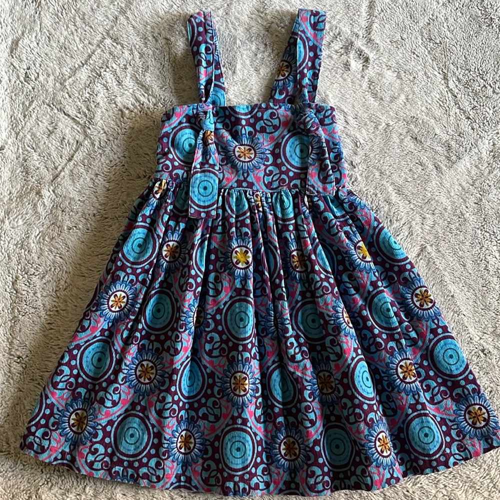 Matilda Jane Knot Dress Corduroy  size 4  Excellent Condition Paint by Numbers